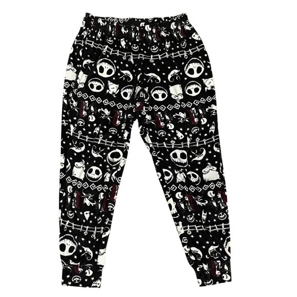 Disney The Nightmare Before Christmas Pajama Set Women’s Black Size M (8-10) PJs - Picture 3 of 11